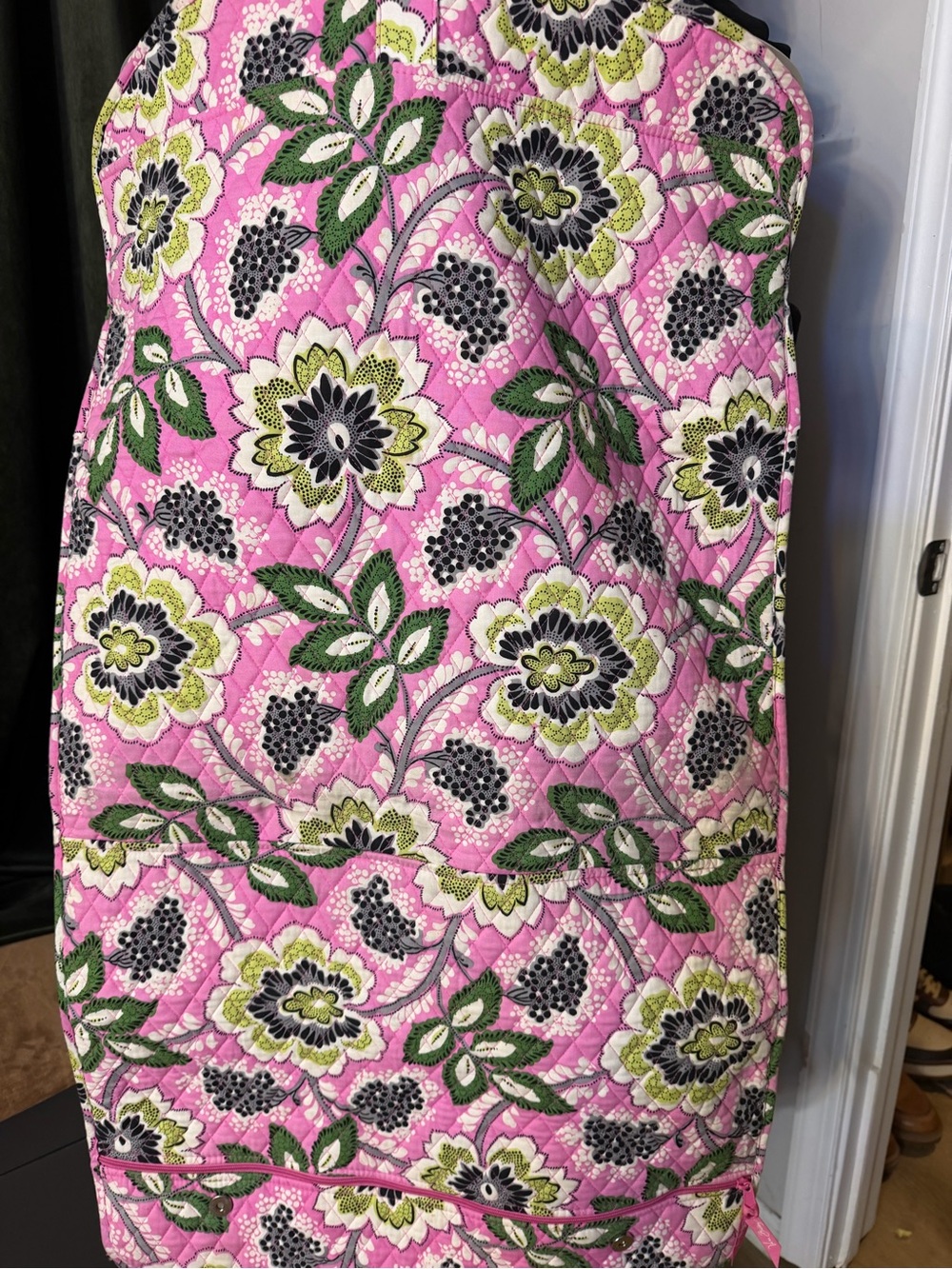 Vera Bradley Priscilla Pink Hanging Travel Garment Bag